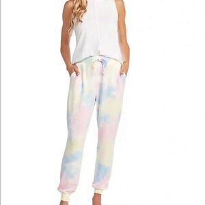 Tie Dye Multi Colored Relaxed Fit Super Soft Drawstring Sweatpants Mudpie